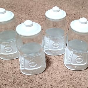 4 Piece - Target Gumball Machines in White